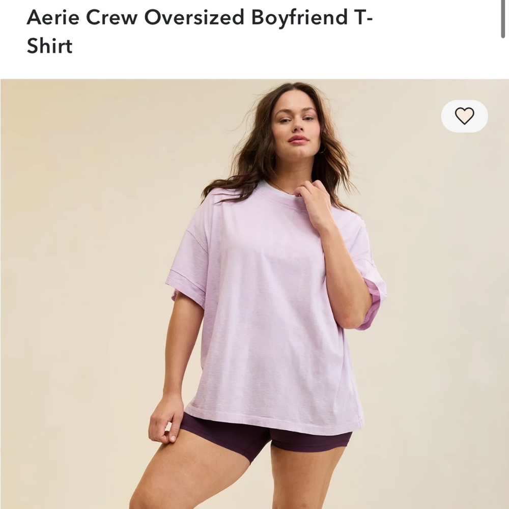 Aerie Purple Oversized Women's Boyfriend T-shirt